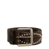 Golden Goose Titan Studded Belt - Vermillion