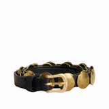 Golden Goose Trinidad Thin Leather Belt - Vermillion