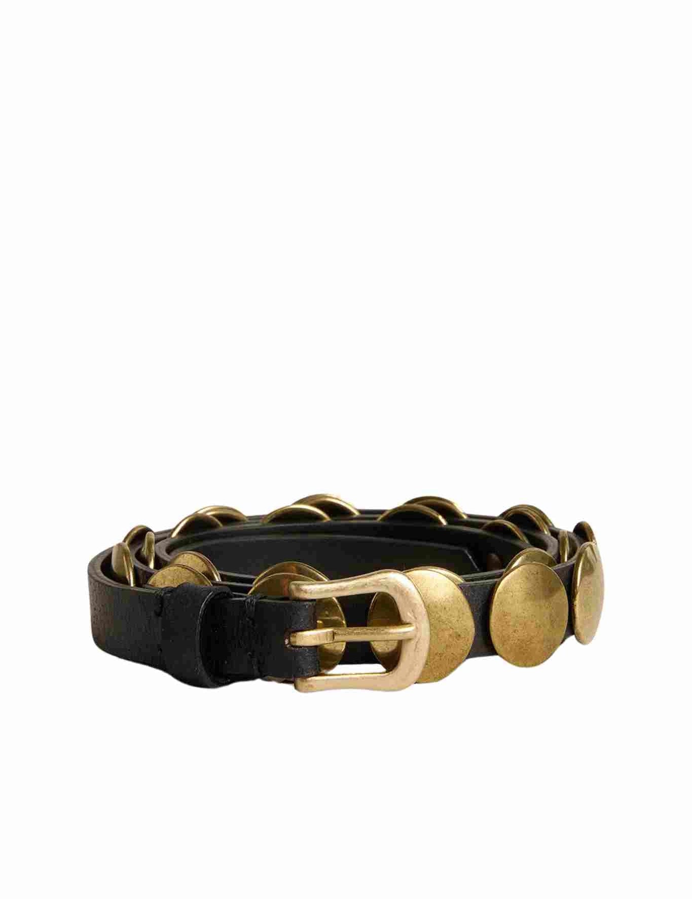 Golden Goose Trinidad Thin Leather Belt - Vermillion