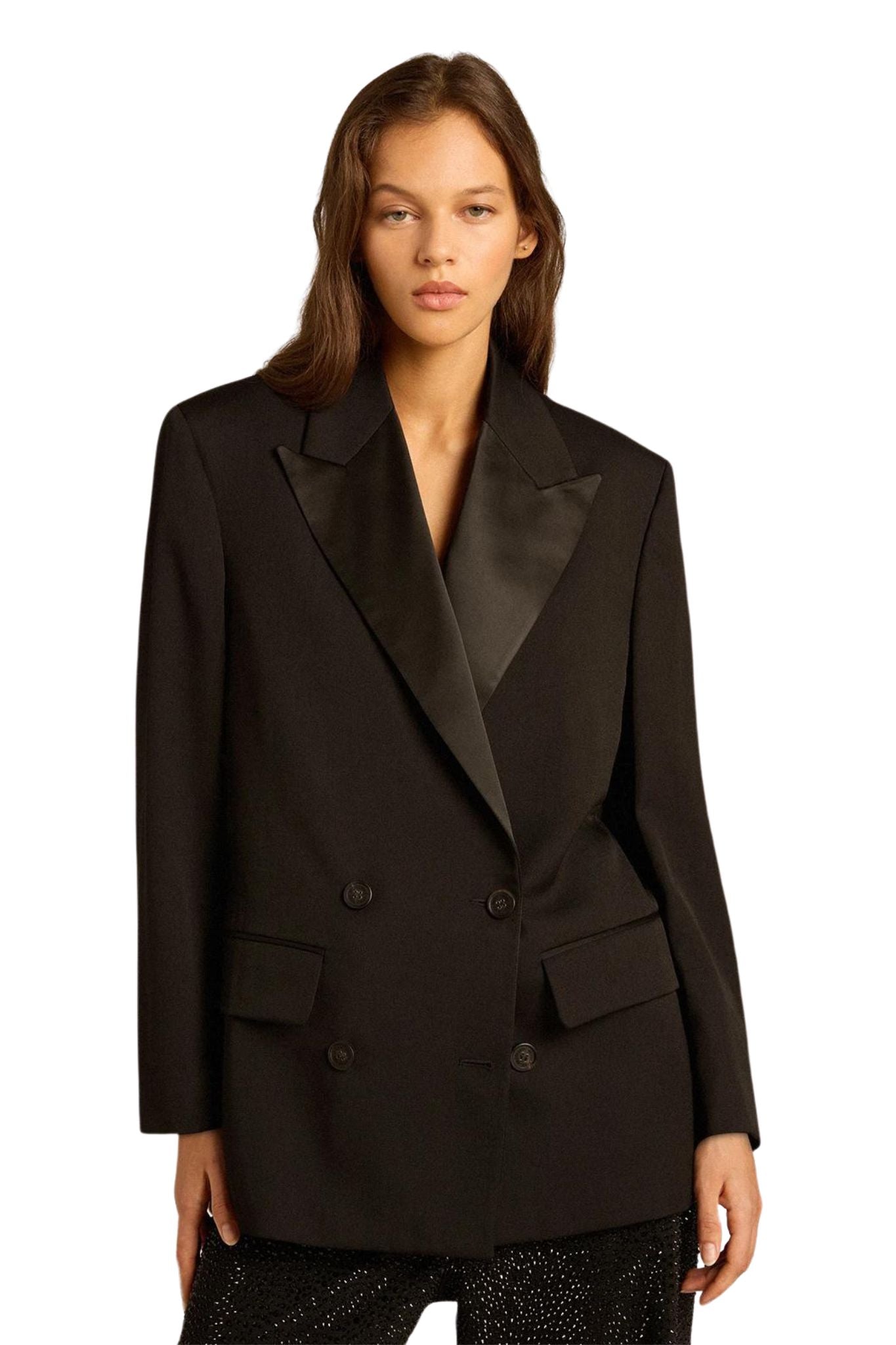 Golden Goose Tuxedo Boyfriend Jacket - Vermillion