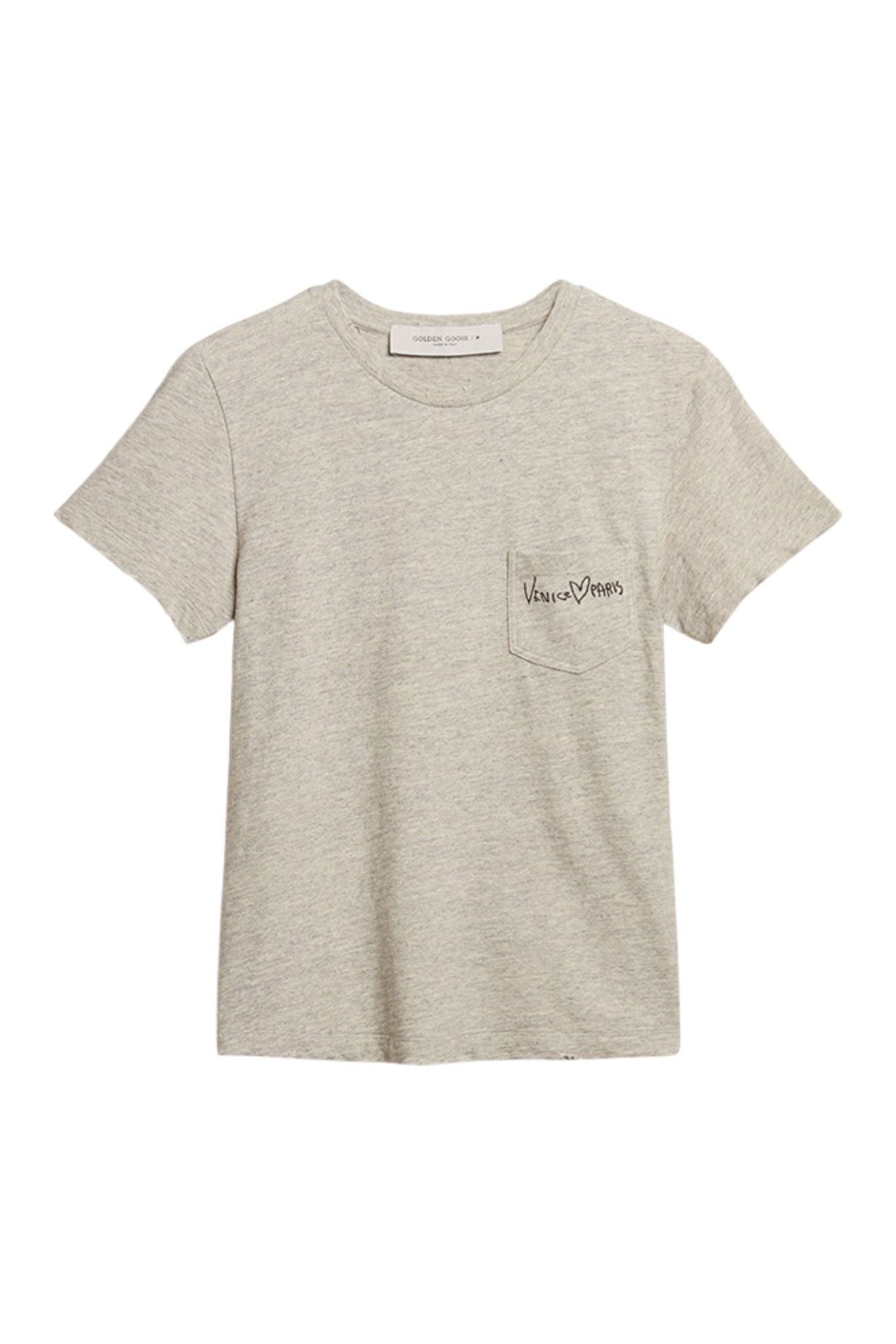 Golden Goose Venice/Paris Embroidered T-Shirt - Vermillion