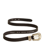 Golden Goose Washed Leather Belt - Vermillion