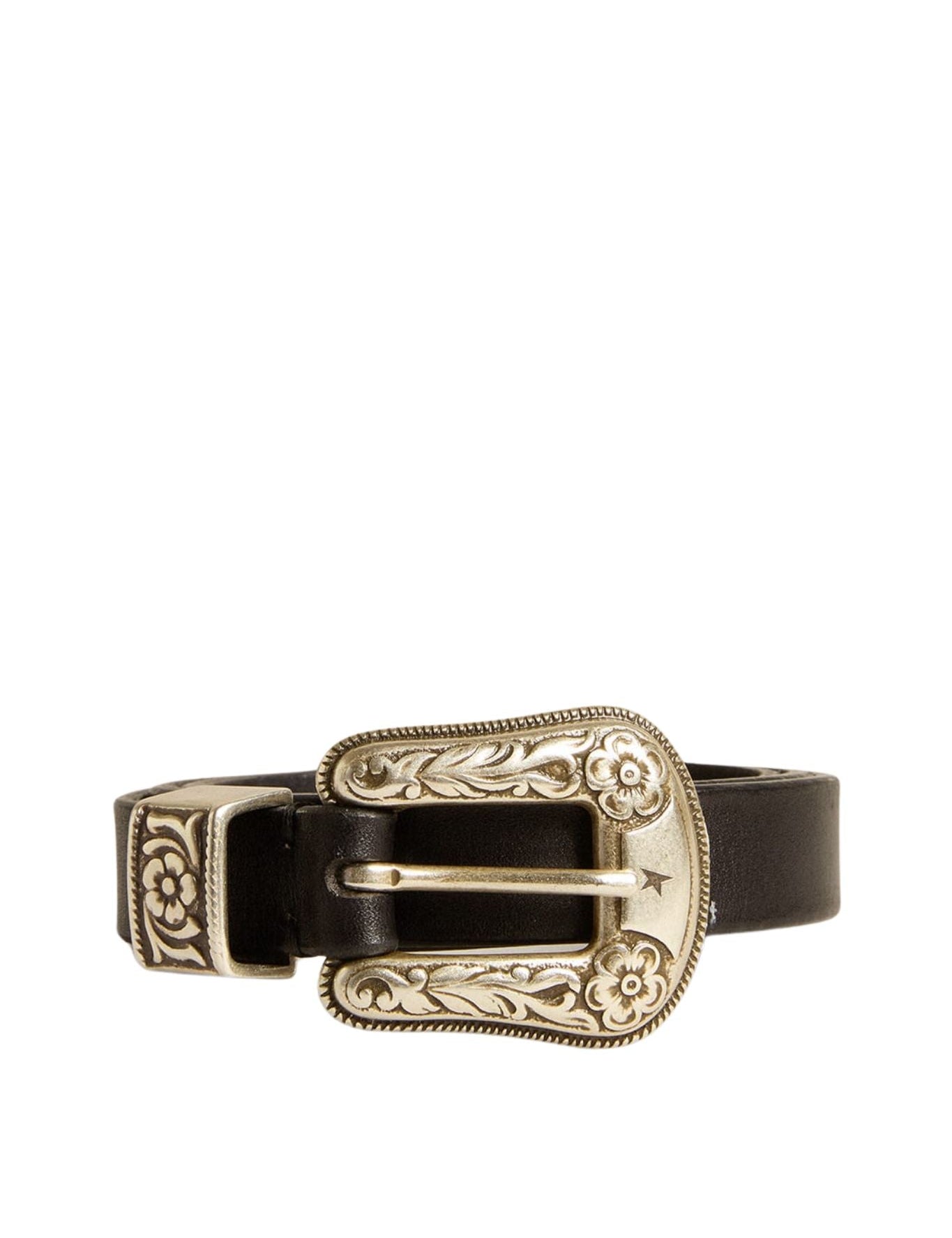 Golden Goose Washed Leather Belt - Vermillion