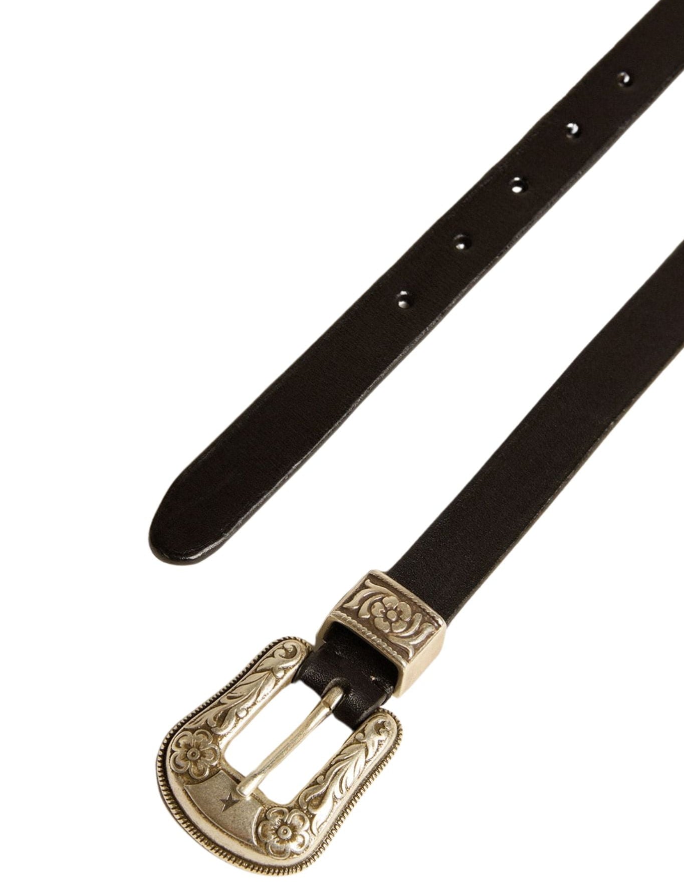 Golden Goose Washed Leather Belt - Vermillion