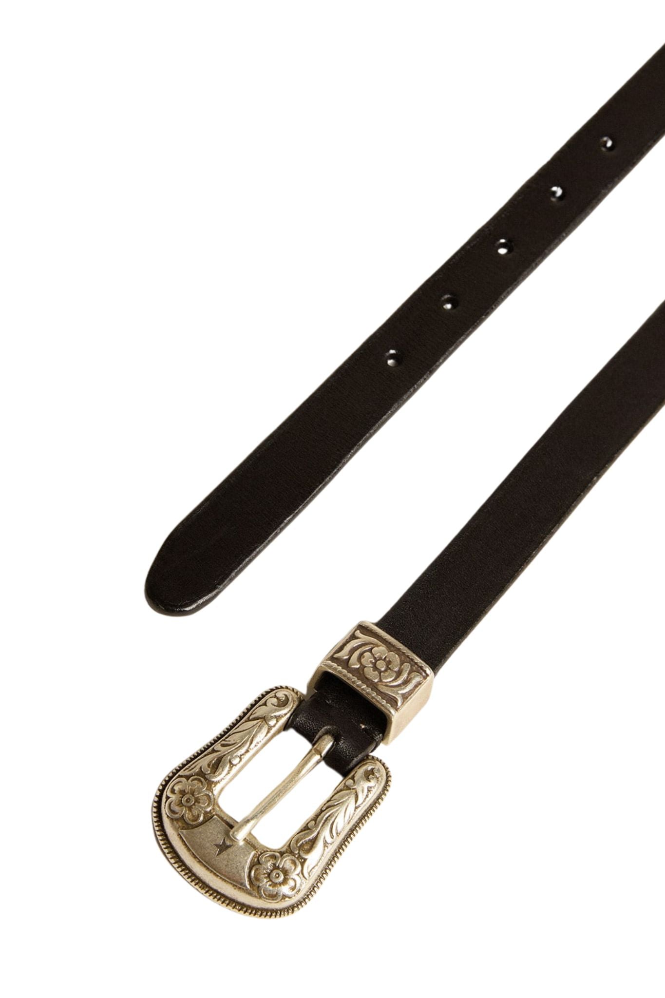 Golden Goose Washed Leather Belt - Vermillion