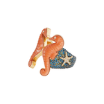 Grace Winfrey Coral Seahorse Ring - Vermillion