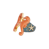 Grace Winfrey Coral Seahorse Ring - Vermillion