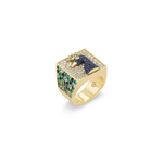Grace Winfrey FTF Signet Ring - Vermillion