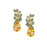 Grace Winfrey Honey Bee Citrine Drop Earrings - Vermillion