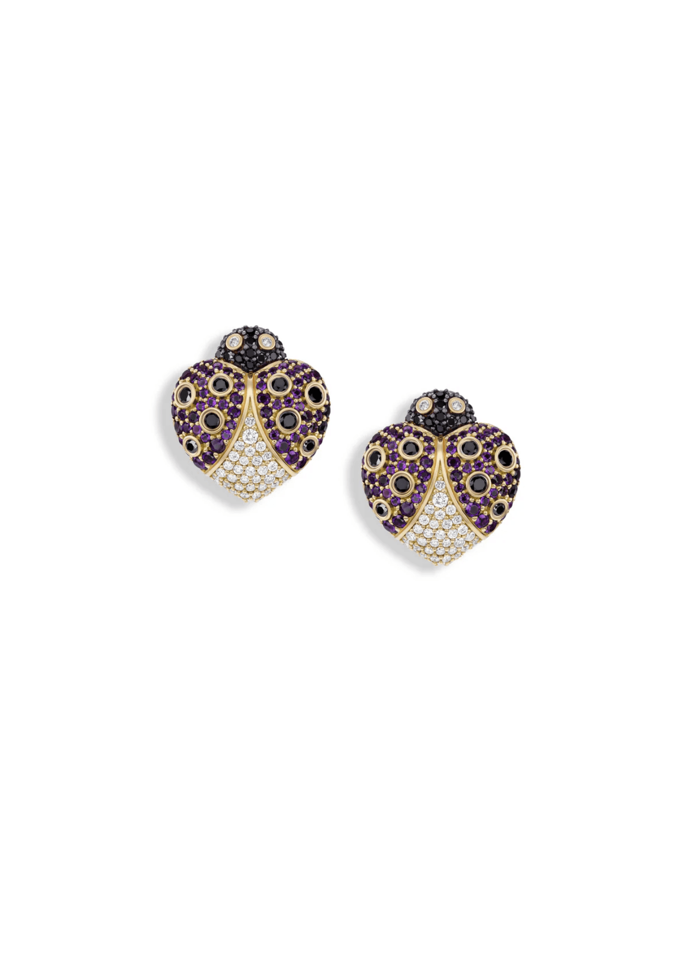 Grace Winfrey Lady Love Button Studs - Vermillion