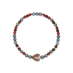Grace Winfrey Millbrook Ladybug Beaded Clasp Necklace - Vermillion
