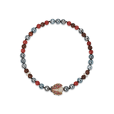 Grace Winfrey Millbrook Ladybug Beaded Clasp Necklace - Vermillion