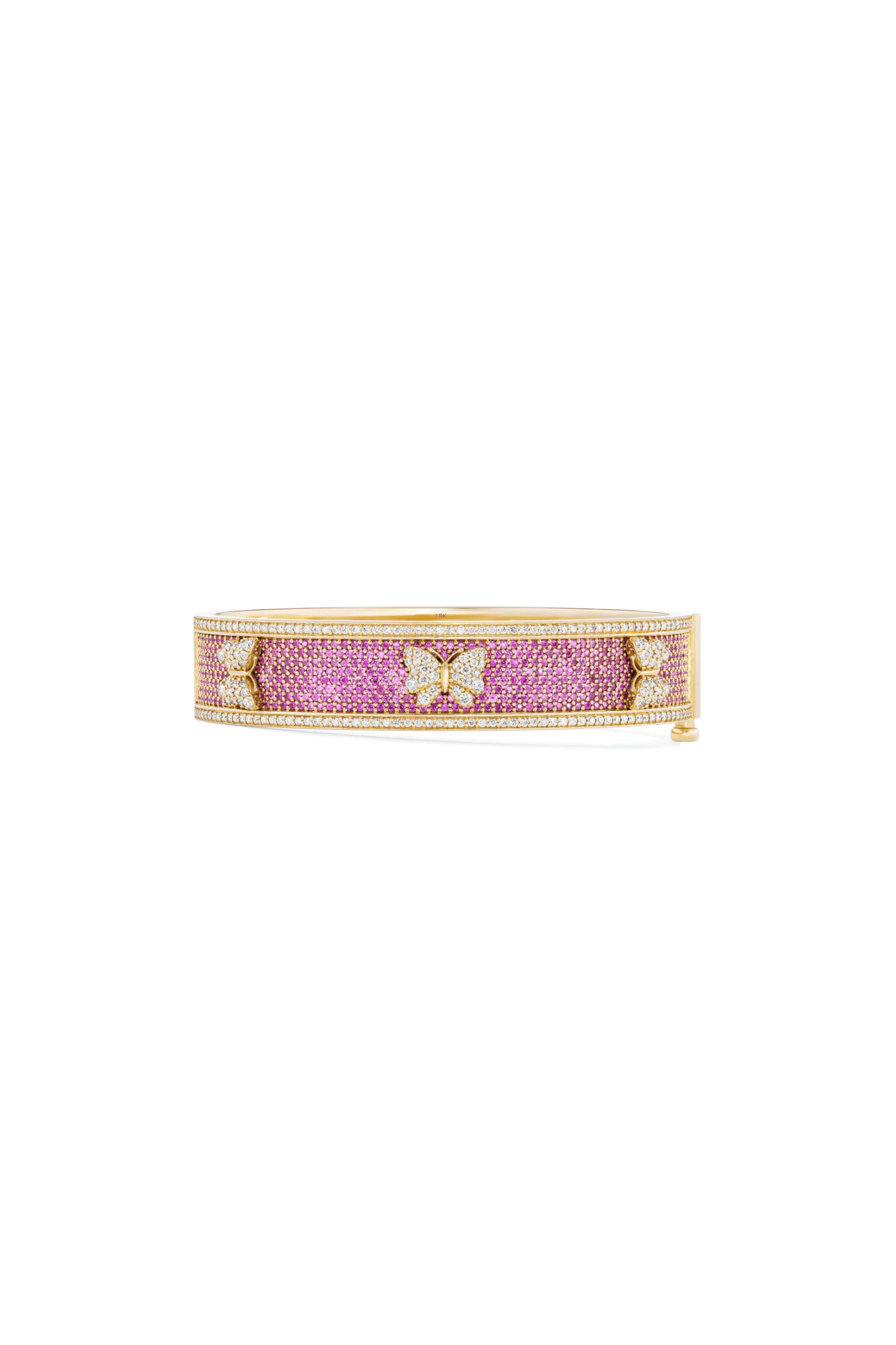 Grace Winfrey Pave Garden Bangle - Vermillion