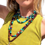 Grace Winfrey Santorini Beaded Necklace - Vermillion