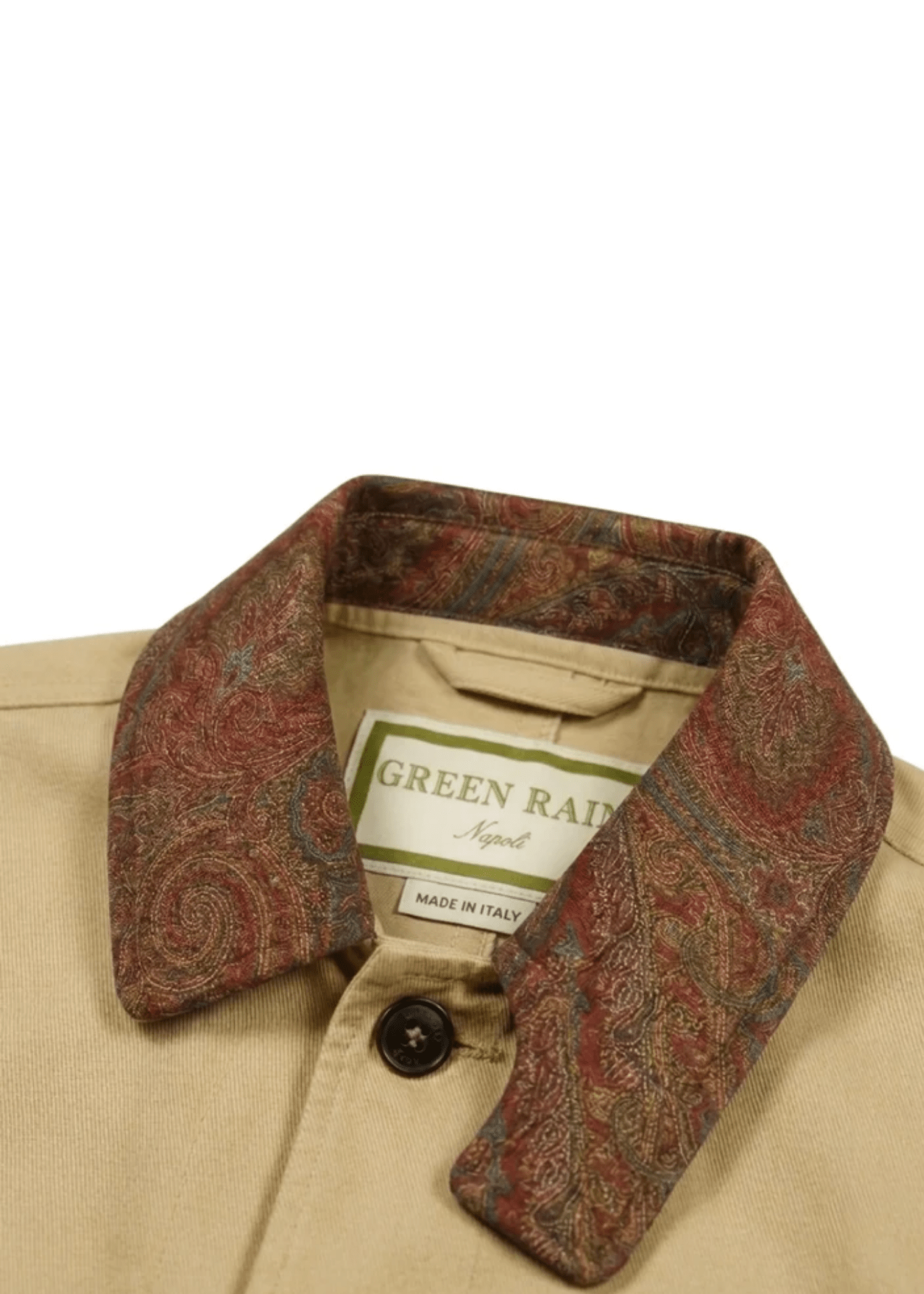 Green Rain Napoli Amoul Collar - Vermillion
