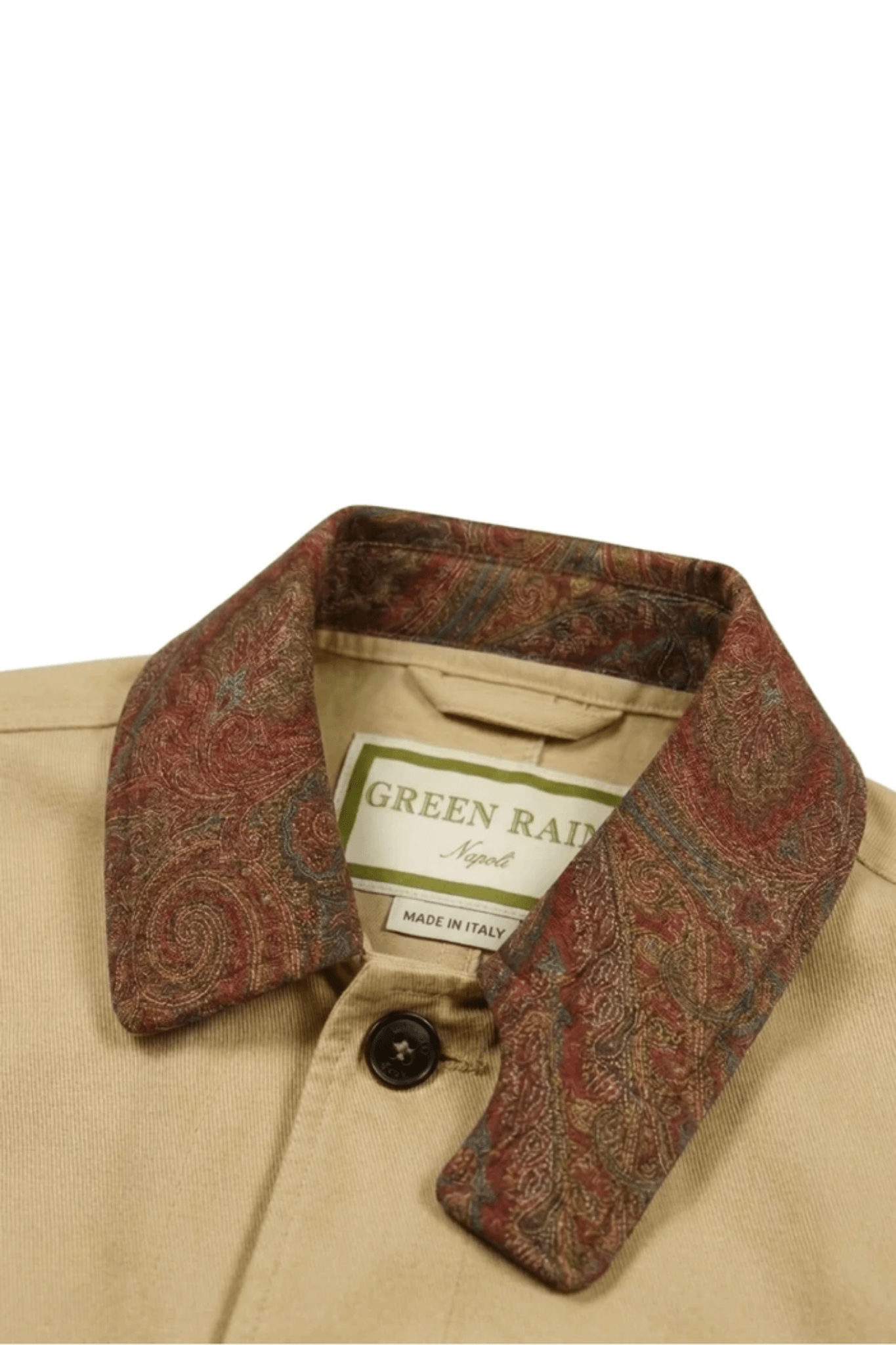 Green Rain Napoli Amoul Collar - Vermillion