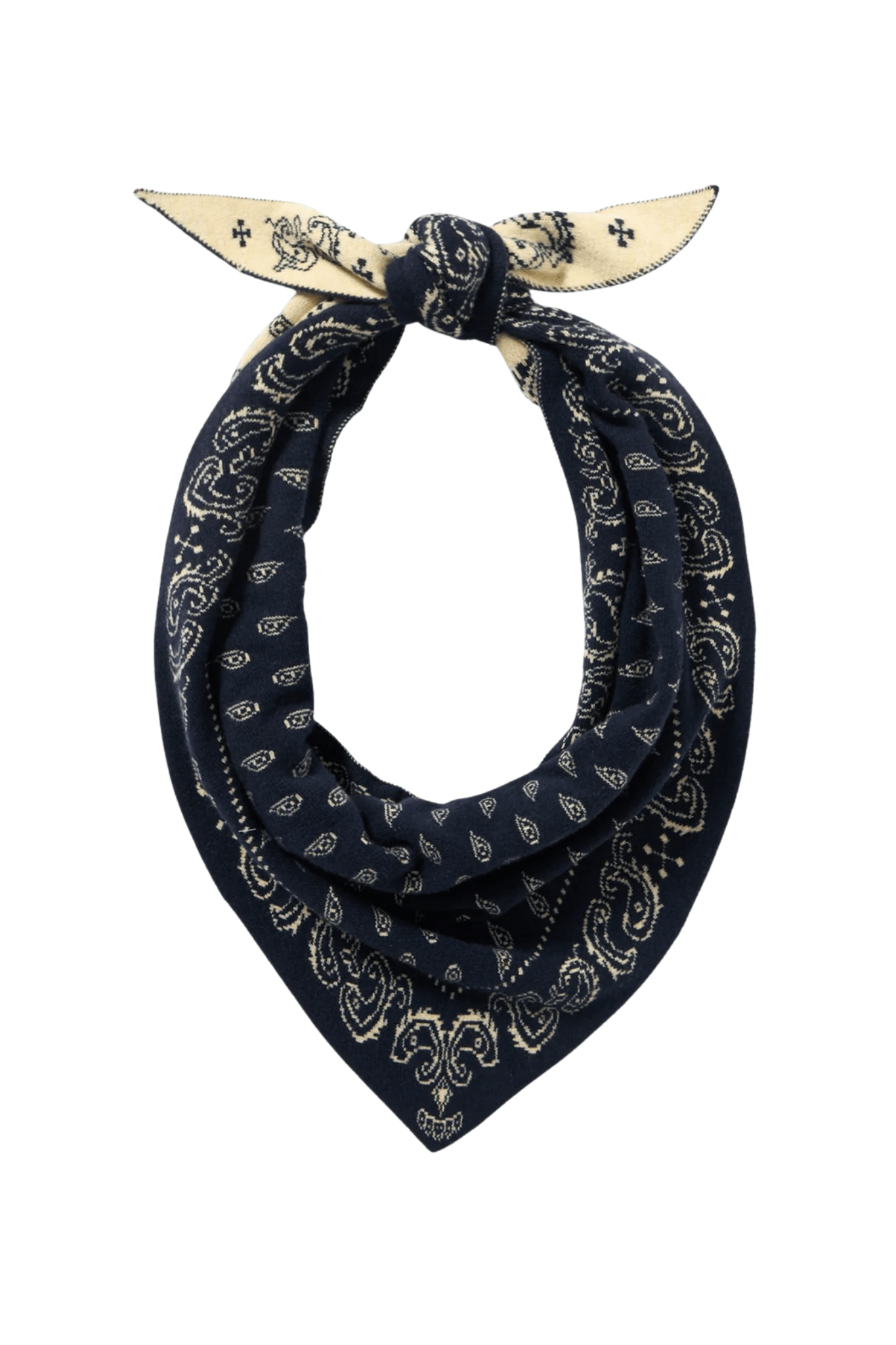 Guest in Residence Bandana Bowtie Scarf - Vermillion
