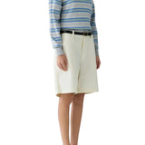 Guest in Residence Collegiate Stripe Polo - Vermillion