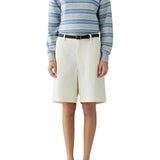 Guest in Residence Collegiate Stripe Polo - Vermillion