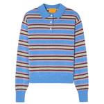 Guest in Residence Collegiate Stripe Polo - Vermillion