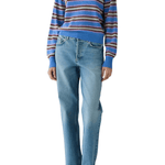 Guest in Residence Collegiate Stripe Polo - Vermillion