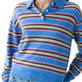 Guest in Residence Collegiate Stripe Polo - Vermillion
