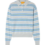 Guest in Residence Collegiate Stripe Polo - Vermillion
