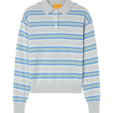 Guest in Residence Collegiate Stripe Polo - Vermillion