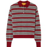 Guest in Residence Collegiate Stripe Polo - Vermillion