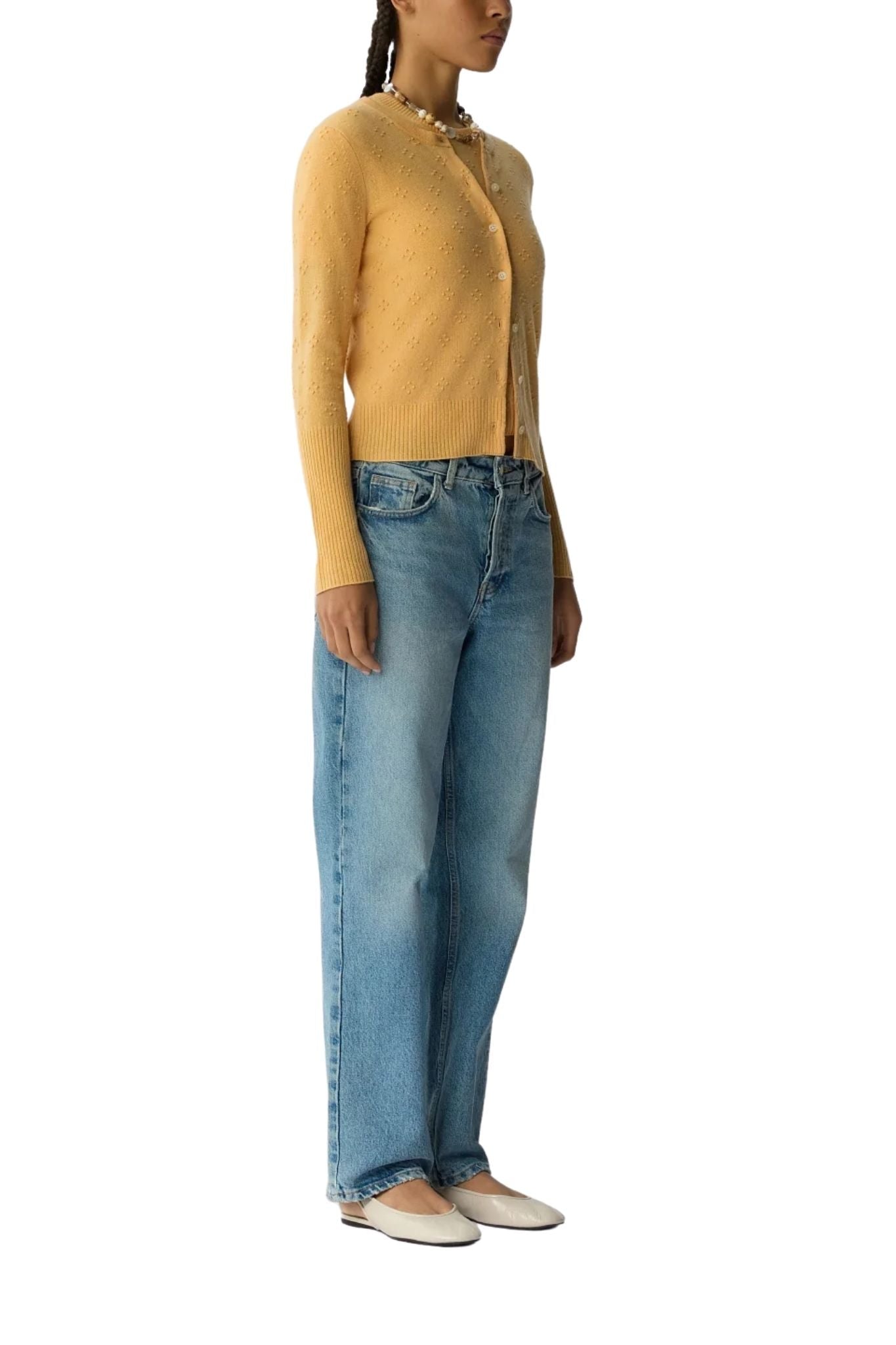 Guest in Residence Compass Jane Cardigan - Vermillion