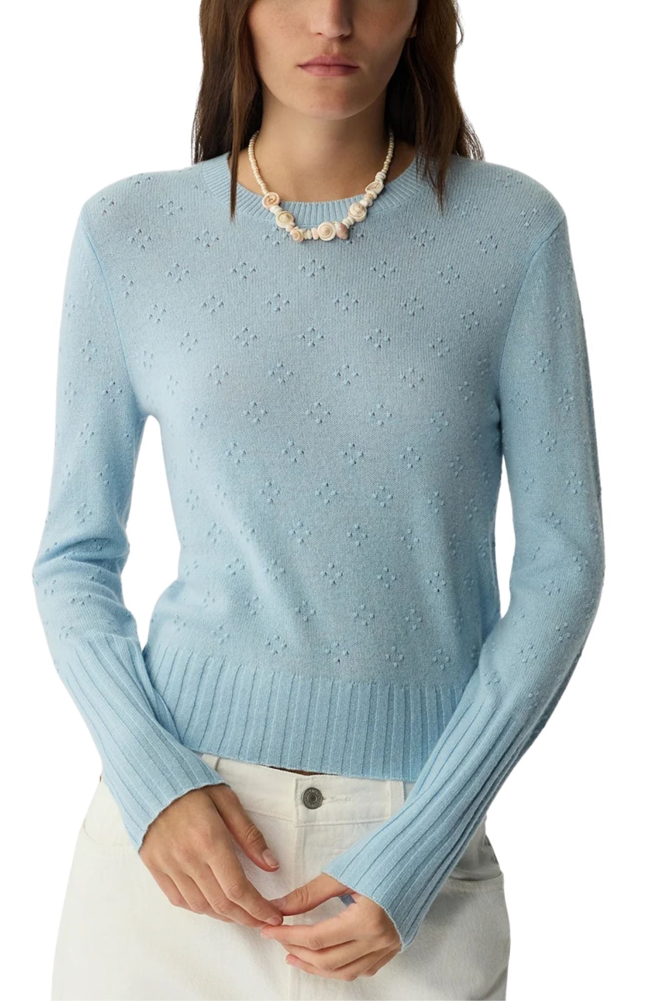 Guest in Residence Compass Shrunken Crew - Vermillion