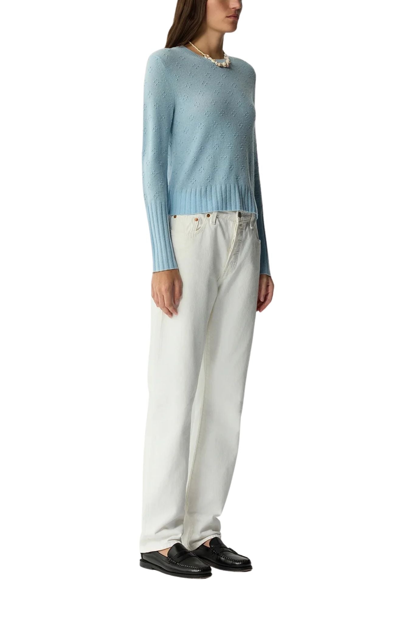 Guest in Residence Compass Shrunken Crew - Vermillion