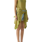 Guest in Residence Fine Stripe Tank - Vermillion