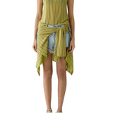 Guest in Residence Fine Stripe Tank - Vermillion