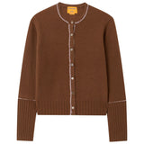 Guest In Residence Flurry Jane Cardigan - Vermillion