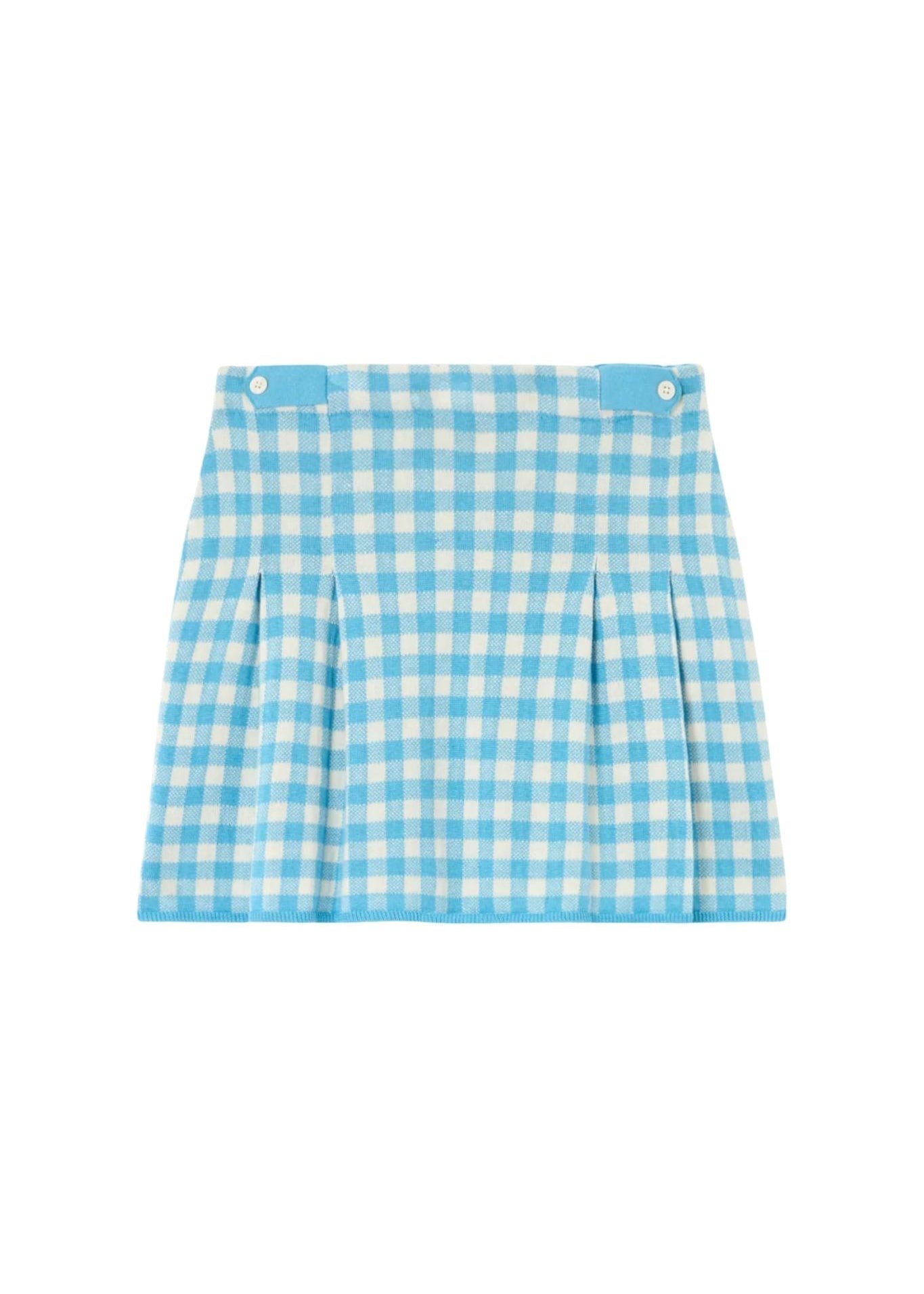 Guest in Residence Gingham Long Skirt - Vermillion