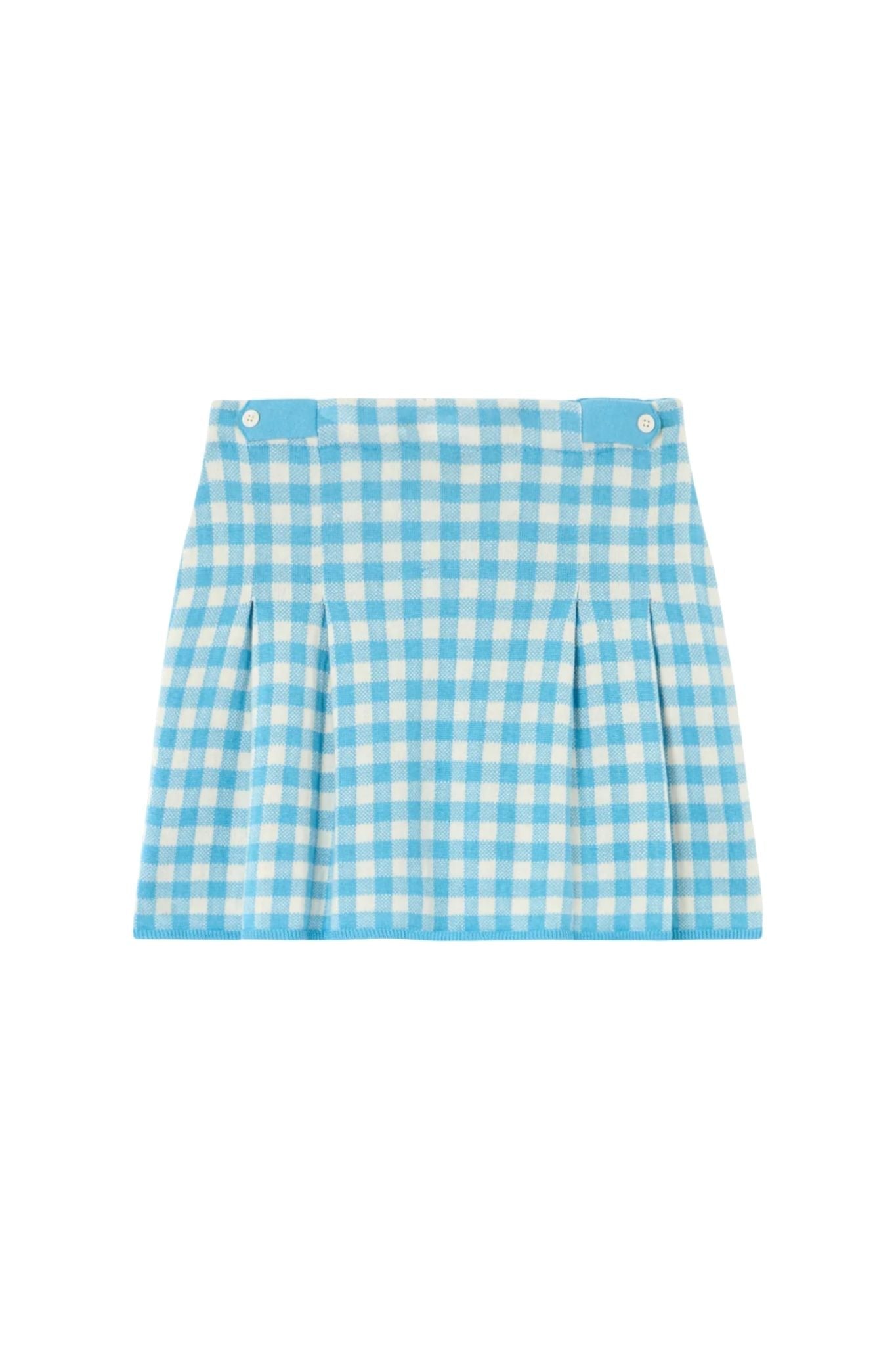 Guest in Residence Gingham Long Skirt - Vermillion