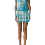 Guest in Residence Gingham Long Skirt - Vermillion