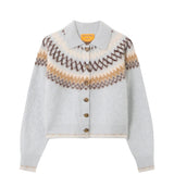 Guest In Residence Grizzly Chalet Cardigan - Vermillion