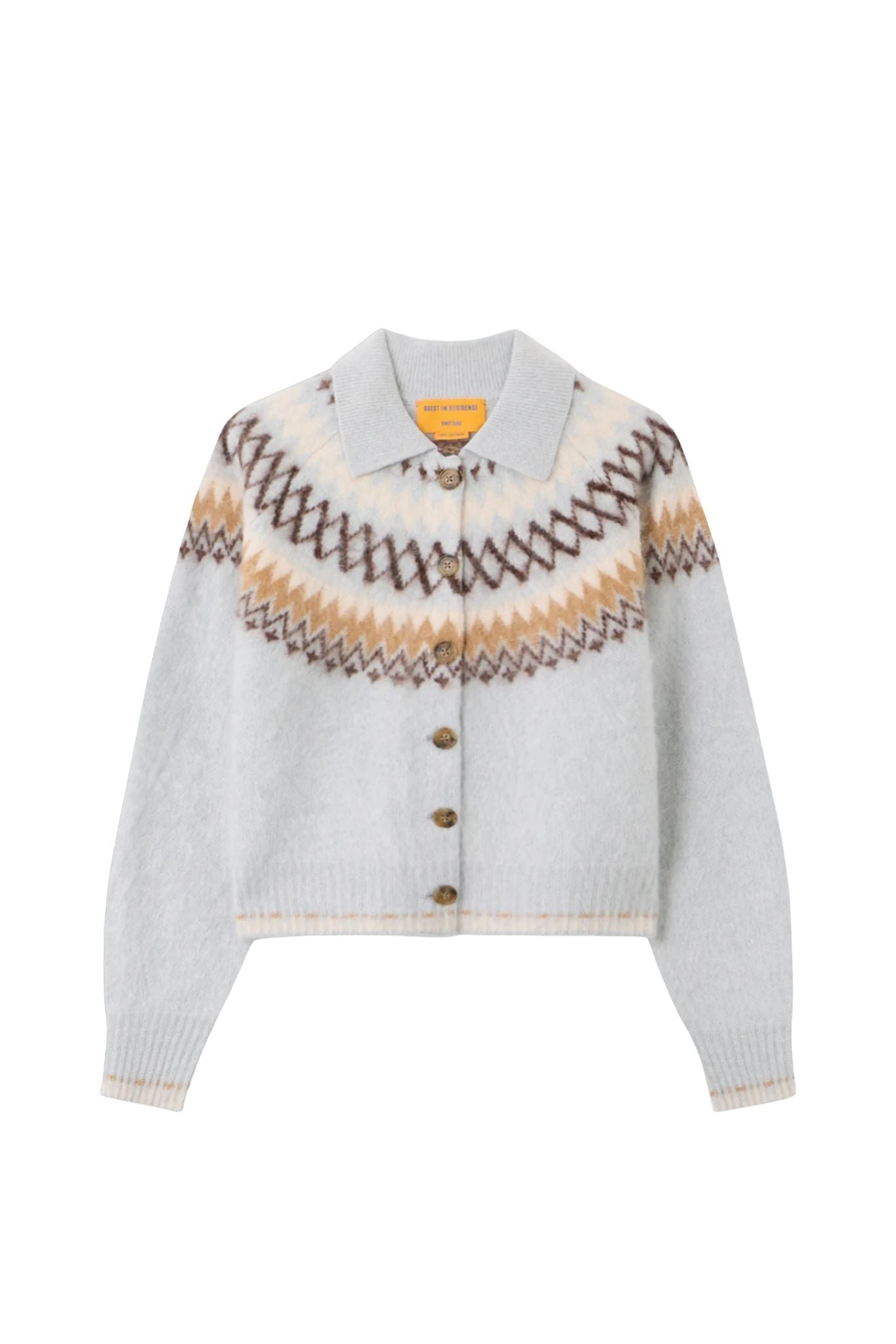 Guest In Residence Grizzly Chalet Cardigan - Vermillion