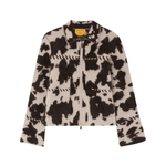 Guest in Residence Grizzly Cowhide Jacket - Vermillion