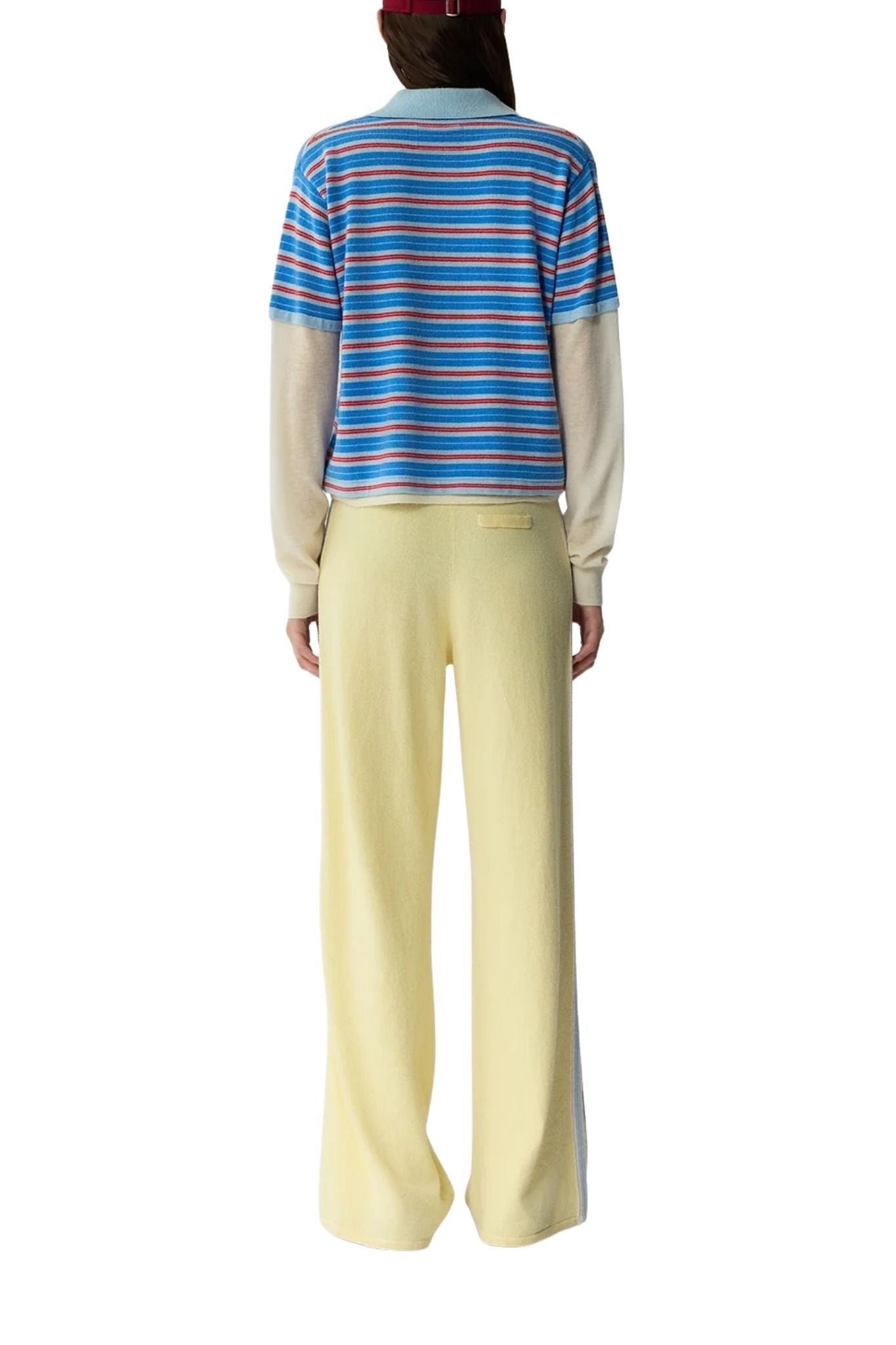 Guest in Residence Layered Stripe Rugby - Vermillion