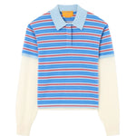 Guest in Residence Layered Stripe Rugby - Vermillion