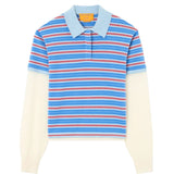 Guest in Residence Layered Stripe Rugby - Vermillion