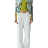 Guest in Residence Pebble Stripe Jane Cardigan - Vermillion