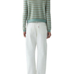 Guest in Residence Pebble Stripe Jane Cardigan - Vermillion