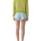 Guest in Residence Pebble Stripe Jane Cardigan - Vermillion