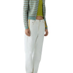 Guest in Residence Pebble Stripe Jane Cardigan - Vermillion