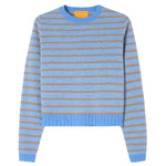 Guest in Residence Pebble Stripe Shrunken Crew - Vermillion