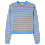 Guest in Residence Pebble Stripe Shrunken Crew - Vermillion